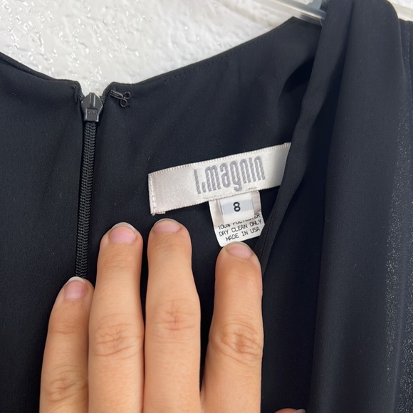 vintage black flowy jumpsuit - Picture 3 of 5